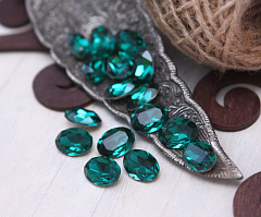 овал 18x13 мм "emerald" premium с мелкими дефектами, кристаллы premium с мелкими дефектами 