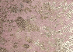 кожа искусственная декоративная 10х14 см "розовый/золото", кожа