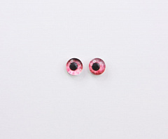 глаз-кабошон 6 мм "розовый" , глазки
