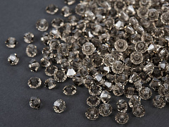 биконусы preciosa 3 мм "black diamond" (15 шт), биконусы