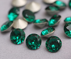 шатон ss39 (8,15-8,40 мм) "emerald" premium br, шатон (chaton)