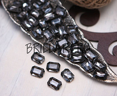 октагон 14х10 мм "black diamond", кристаллы