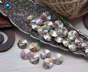 риволи 14 мм "rainbow patina" avangard, кристаллы
