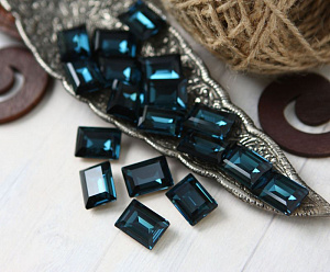степ кат 18x13 мм "denim blue" premium br, кристаллы premium