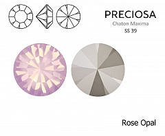шатон preciosa maxima ss39 "rose opal", шатоны maxima