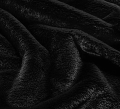 мех искусственный 1 см "черный" 10х10 см, доп. материалы