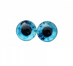 глаз-кабошон 12 мм "голубой" , глазки