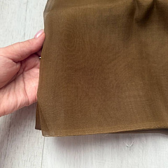 шелковая органза "коричневый хаки" 20х20 см, доп. материалы