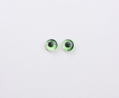 глаз-кабошон 6 мм "светло-зеленый" , глазки