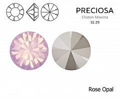 шатон preciosa maxima ss29 "rose opal", шатоны maxima
