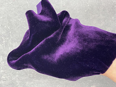 шелковый бархат 18х20 см "темно-фиолетовый", шелковый бархат