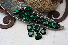 триллиант 17 мм "emerald" premium br с мелкими дефектами, кристаллы premium с мелкими дефектами 