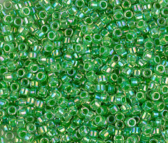 toho treasures цилиндрический 11/0 (#0775) "светло-зеленый/радужный", treasures (цилиндр)