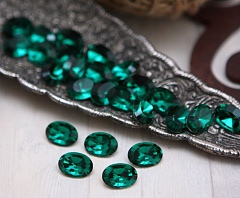 флэт овал 14х10 мм "emerald" premium br, флет овал (flat oval)
