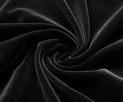 шелковый бархат 25х25 см "черный", шелковый бархат